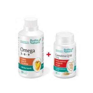 Omega 3-6-9 90cps + coenzima q10 15mg 30cps pch - Rotta Natura