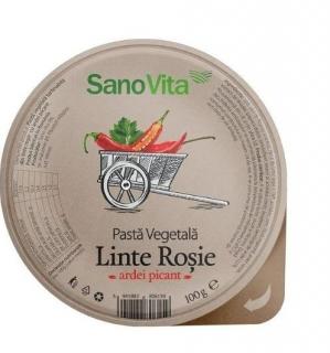 Pasta vegetala linte rosieardei picant100gr - Sano Vita