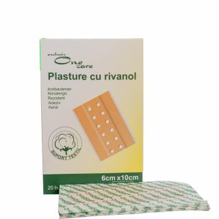 Plasture cu rivanol 6x10cm 20buc cut One care - Onedia