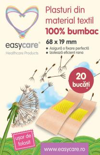 Plasturi din material textil 68x19mm 20buc cutie - Easy Care