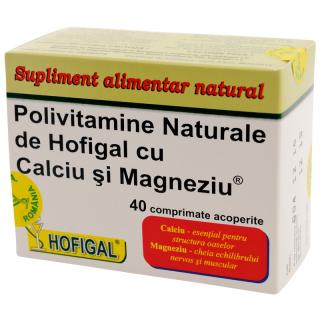 Polivitamine calciu si magneziu 40cpr - Hofigal