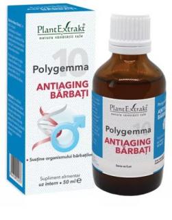 Polygemma 10 antiaging barbati 50ml - Plantextrakt