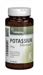 Potasiu (gluconate) 99mg 60cps - Vitaking