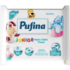 Pufina junior hartie igienica umeda sensitive - Elcadis Pro