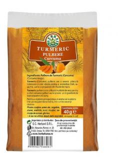 Pulbere de turmeric, 40gr - Herbavit