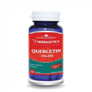 Quercetin+vit.d3 60cps - Herbagetica