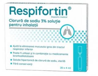 Respifortin clorura sodiu 3% inhalatii 4ml 20fiole - Zdrovit