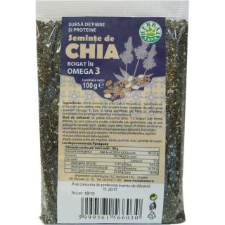 Seminte de chia, 100gr - Herbavit