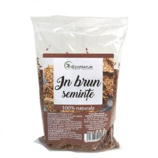 Seminte de in brun 250gr - Eco Natur