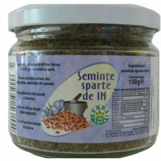 Seminte sparte de in 150gr(borcan) - Herbavit