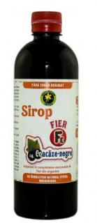 Sirop fier cu coacaze negre stevia f.zahar 500ml - Hypericum