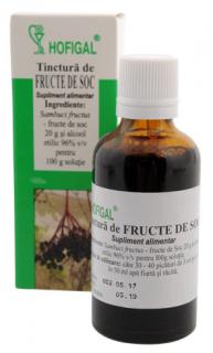 Tinctura fructe de soc 50ml - Hofigal