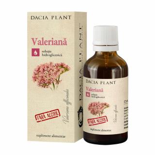 Tinctura valeriana fara alcool 50ml - Dacia Plant