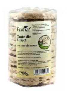 Turte hrisca sare de mare 80gr - Pronat