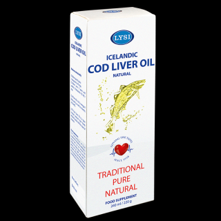 Ulei din ficat de cod natural 240ml - Lysi