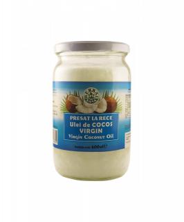 Ulei  virgin cocos presat la rece, 600ml - Herbavit