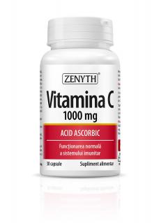 Vitamina C 1000mg acid ascorbic 30cps