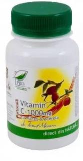 Vitamina c 1000mg macesacerola-portocala  60cpr - Medica