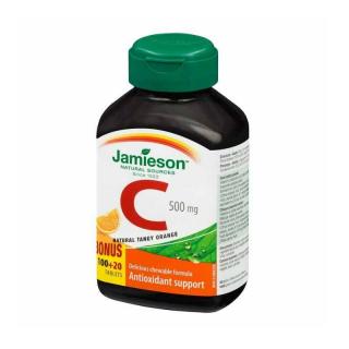 Vitamina c 500mg portocala 120cpr masticabile - Jamieson