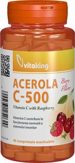 Vitamina c cu acerola 40cpr masticabile - Vitaking