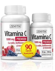 Vitamina c prem.rodiebiofres 90cps la pret de 60cps - Zenyth Pharmaceuticals