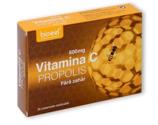 Vitamina c+propolis f.zahar 600mg 30cpr - Bioeel Manufacturing