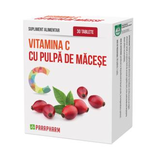 Vitamina c+pulpa macese 30cps - Quantum Pharm