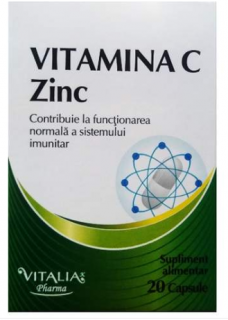Vitamina c+zinc 20cpr - Vitalia Pharma