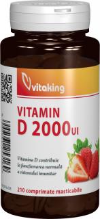 Vitamina d2000ui 210cpr masticabile - Vitaking