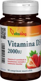 Vitamina d2000ui 90cpr masticabile - Vitaking