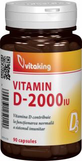 Vitamina d2000ui 90cps - Vitaking