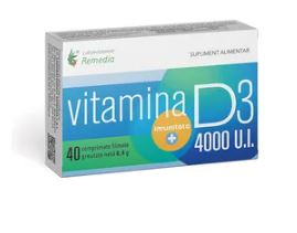 Vitamina d3 4000ui 40cpr filmate - Remedia