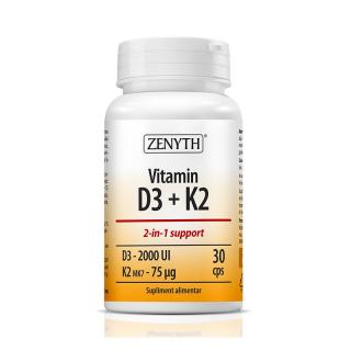 Vitamina d3+k2 30cps - Zenyth Pharmaceuticals