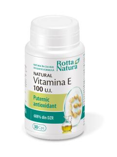 Vitamina e  naturala 100ui 30cps - Rotta Natura