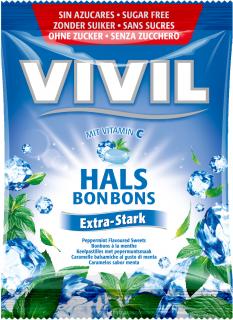 Vivil bomboane menta cu vit.c fara zahar 60gr (extra stark) - Vivil