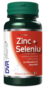 Zinc+seleniu+vitamina c 60cps - Dvr Pharm