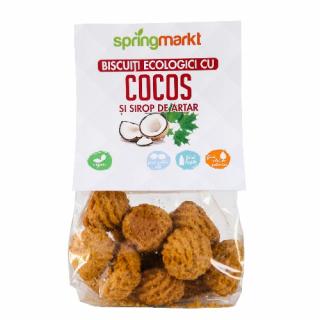 Biscuiti Ecologici cu Cocos si sirop de Artar 100gr Springmarkt