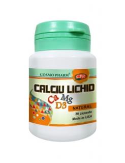 Calciu Magneziu Vitamina D Lichid 30cps Cosmo Pharm