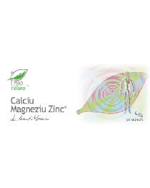 Calciu Magneziu Zinc 30cps Medica