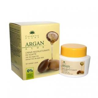 Crema restructuranta de noapte cu ulei de argan si aloe (BIO) 50 ml Cosmetic Plant