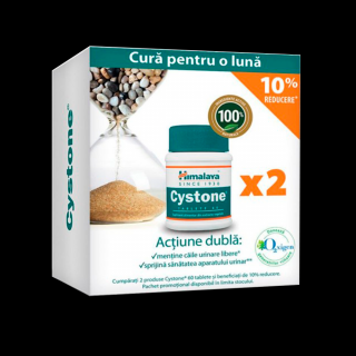 Cystone pachet 60 cpr + 60 cpr - 10% reducere Himalaya