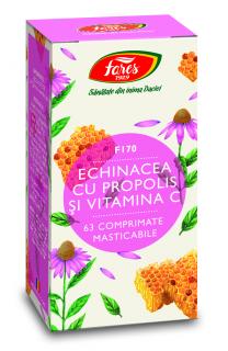 Echinaceea cu Propolis si Vitamina C 63 cpr Fares