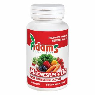 Magneziu+B6 90tab. Adams Supplements