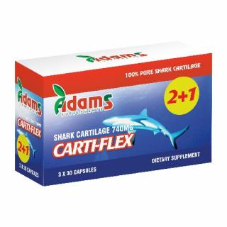 Pachet Carti-Flex (Cartilaj de Rechin) 740mg 30 cps 2+1 GRATIS