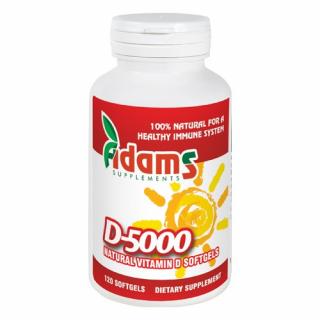 Vitamina D-5000 softgel 120cps. Adams Supplements