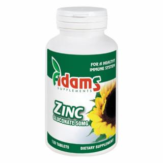 Zinc 50mg 120tab. Adams Supplements