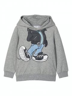 Bluza Mickey Mouse bumbac flausat baieti Name It