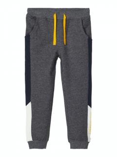 Pantaloni trening baieti bumbac organic Name It Omalley Grey