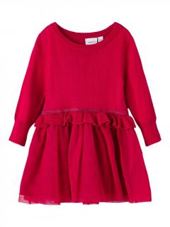 Rochie eleganta bebe - Name It Frilikka Red