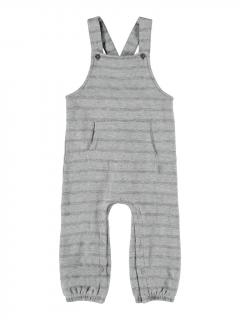 Salopeta bebe, bumbac organic fausat - Name It Soren Grey